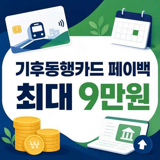 2026 기후동행카드 페이백 최대 9만원 신청 안내